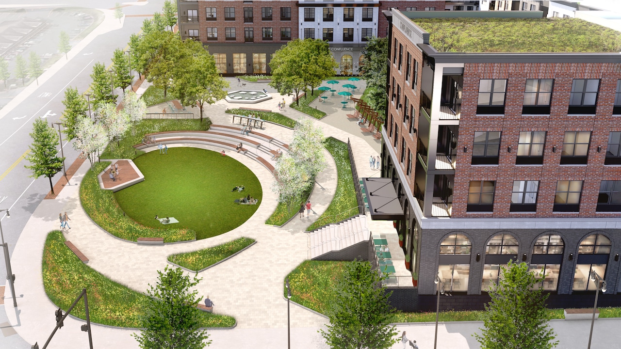 The Confluence aerial view