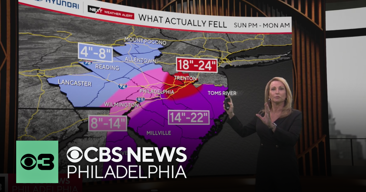 Areas in bomb cyclone "bullseye" get nearly 2 feet of snow, temps drop below freezing overnight