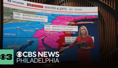 Coastal snowstorm with blizzard, winter storm warnings Sunday-Monday; tracking latest snow totals