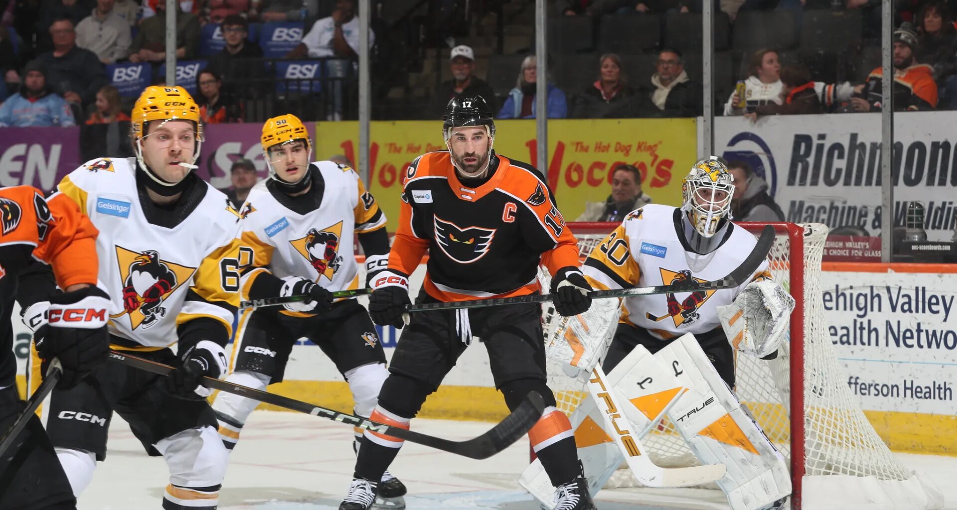 Phantoms battle hard but lose to Wilkes-Barre/Scranton 6-5 on Friday night