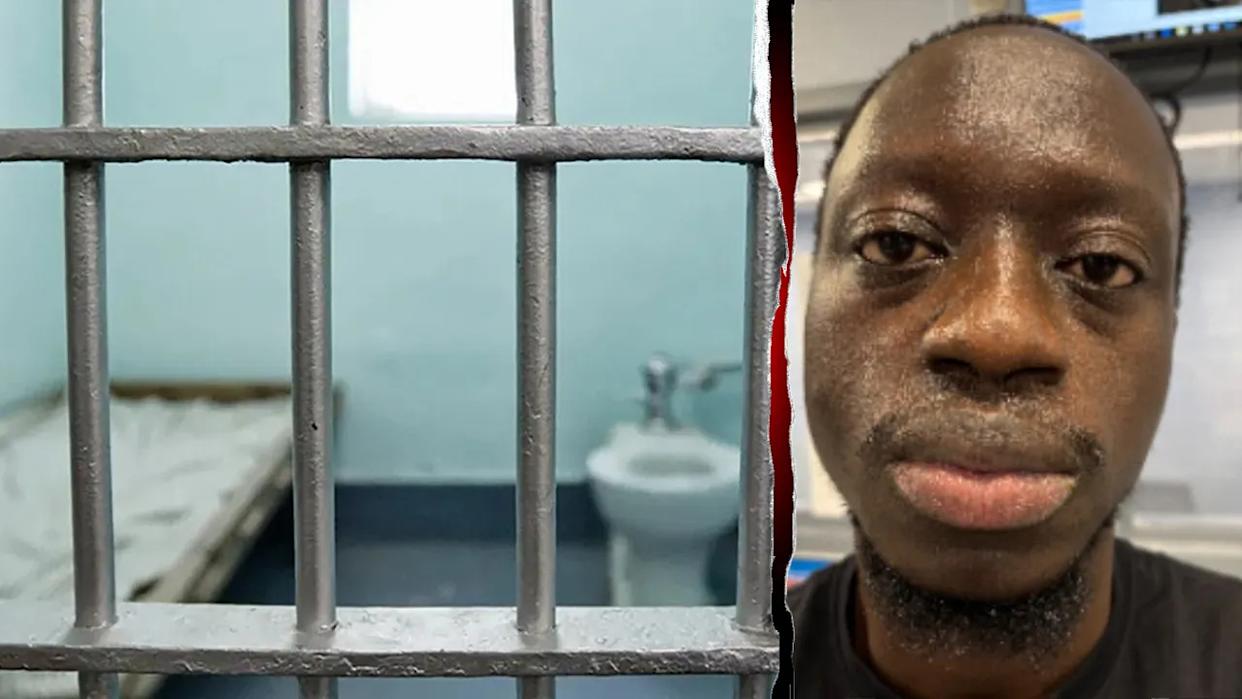 Ibrahim George Kallon and a jail image