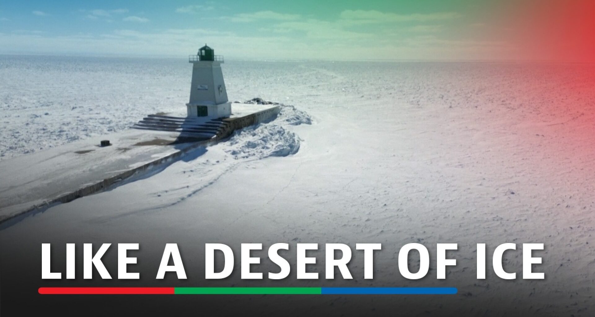 Drone footage captured stunning views on Sunday (February 8) of Lake Erie's transformation into a vast, snowy desert of ice with the West Pier Lighthouse standing surrounded by a frozen expanse of ice formations. This icy spectacle comes as satellite imagery recently showed a massive crack forming across Lake Erie due to strong winds, with the ice sheet drifting and shifting—a reminder of the lake's ever-changing winter landscape. (Production: Carlos Osorio, Ivan Romero)