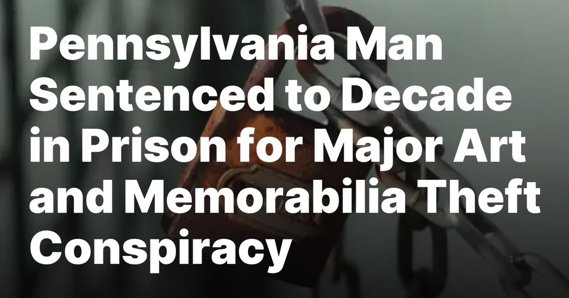 In 2005, the conspiracy allegedly stole Andy Warhol’s “Le Grande Passion” and a purported Jackson Pollock, “Springs Winter,” from the Everhart Museum in Scranton, Pennsylvania. Several years later, in 2015, six championship boxing belts belonging to lege - facebook.com