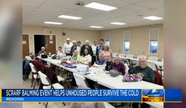 'Scarf bombing' event in Berks helps unhoused people survive the cold | Good News