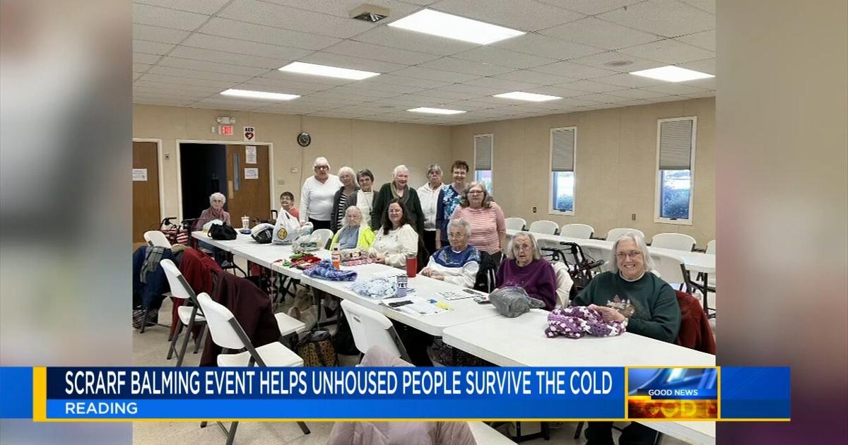 'Scarf bombing' event in Berks helps unhoused people survive the cold | Good News