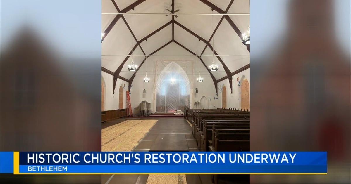 A look at how repairs at historic church in Bethlehem are going, after 2023 water main break | Bethelehm Area