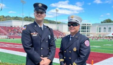 Wilson Borough firefighter returns home after 20‑foot fall during Easton fire | Easton Area