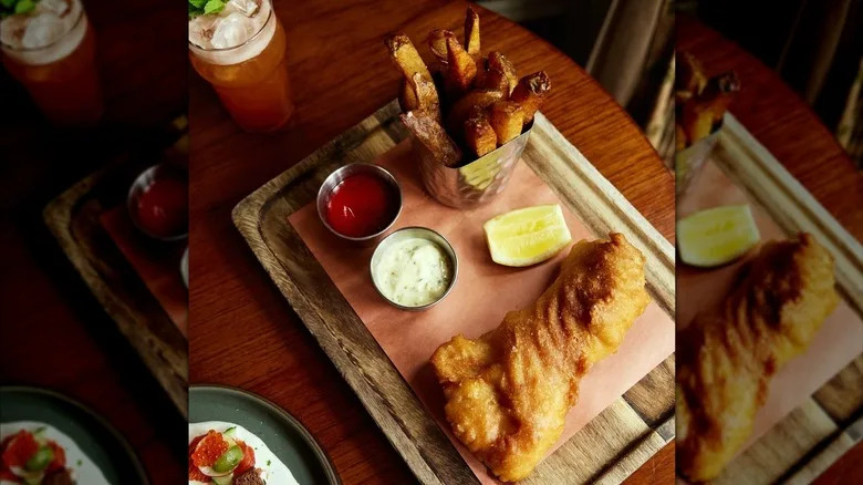 fish and chips served at The Dandelion in Philadelphia