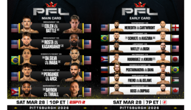 PFL PITTSBURGH FULL CARD FINALIZED FOR MARCH 28 AT UPMC EVENTS CENTER thumbnail