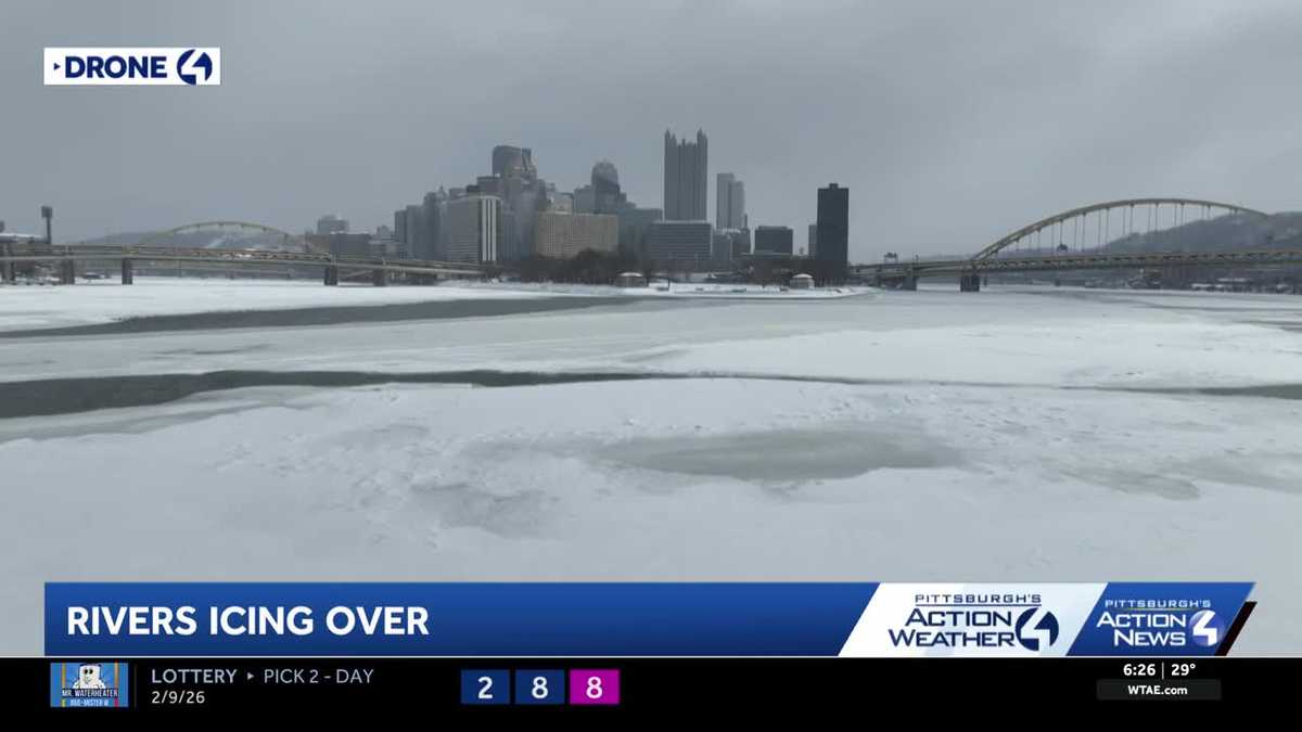 Monitoring Pittsburgh's icy three rivers as temperatures thaw