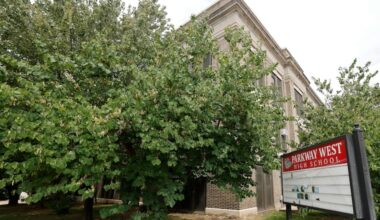 Parkway West High School/Middle Years Alternative School in West Philadelphia is one of 20 schools slated for closure.