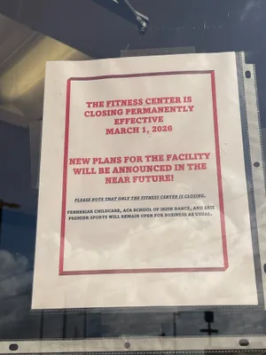A notice on the front door of Pennbrair Athletic Club at 100 Pennbriar Road, states that the fitness center is set to close March 1.