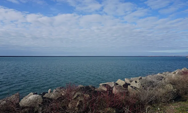 Lake Erie photographed from Buffalo.