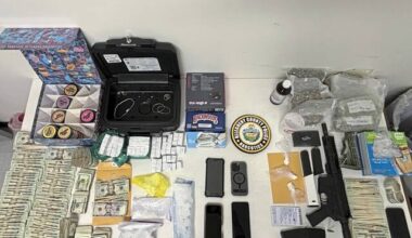 Police arrest 2; find large amounts of fentanyl, cocaine, crack, marijuana, $15k and a rifle in Penn Hills raid