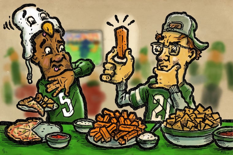 Inquirer advice for vegetarian on chicken wing duty for Super Bowl