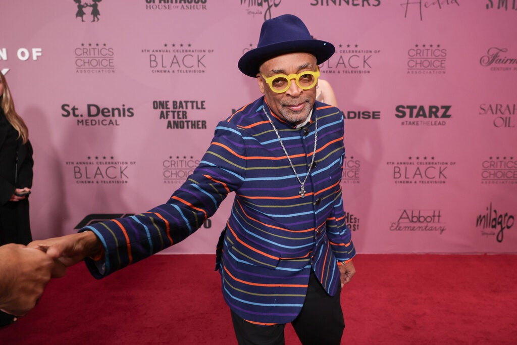 Director Spike Lee on the red carpet