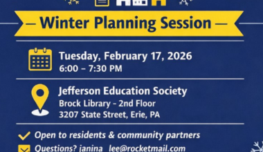 Join the Academy Neighborhood Association for Our 1st Quarter Community Meeting!