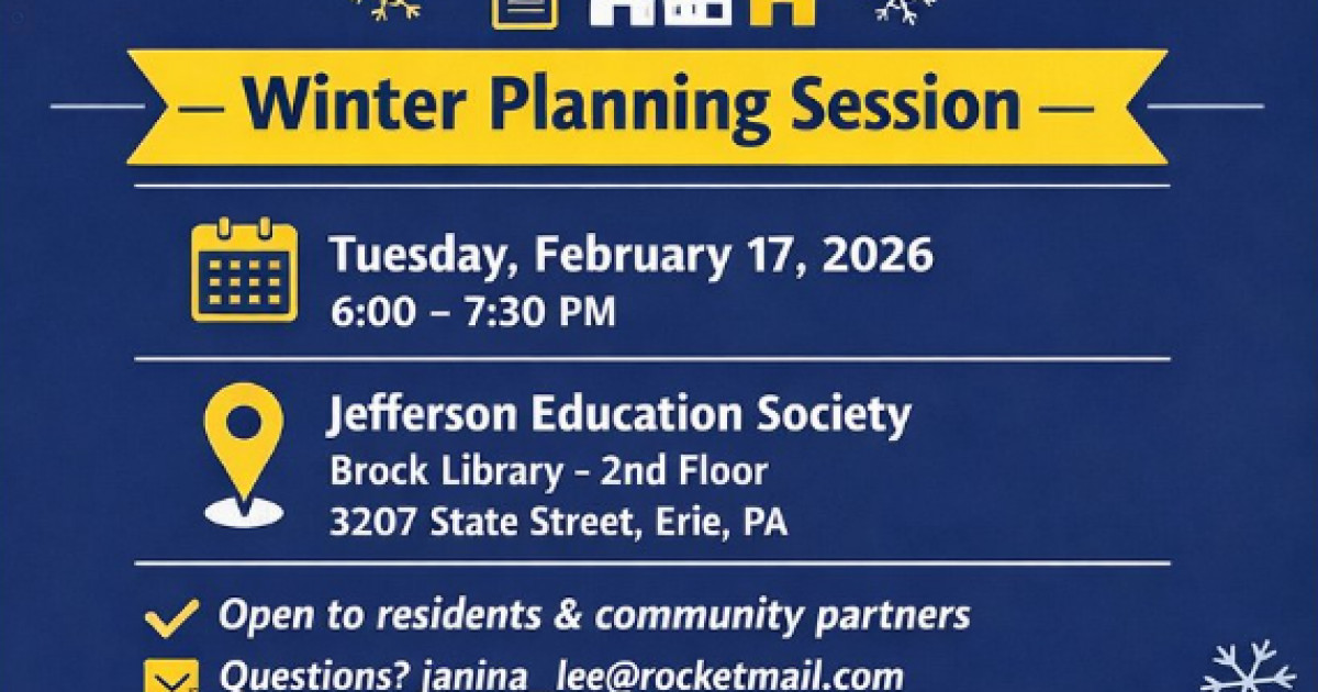 Join the Academy Neighborhood Association for Our 1st Quarter Community Meeting!