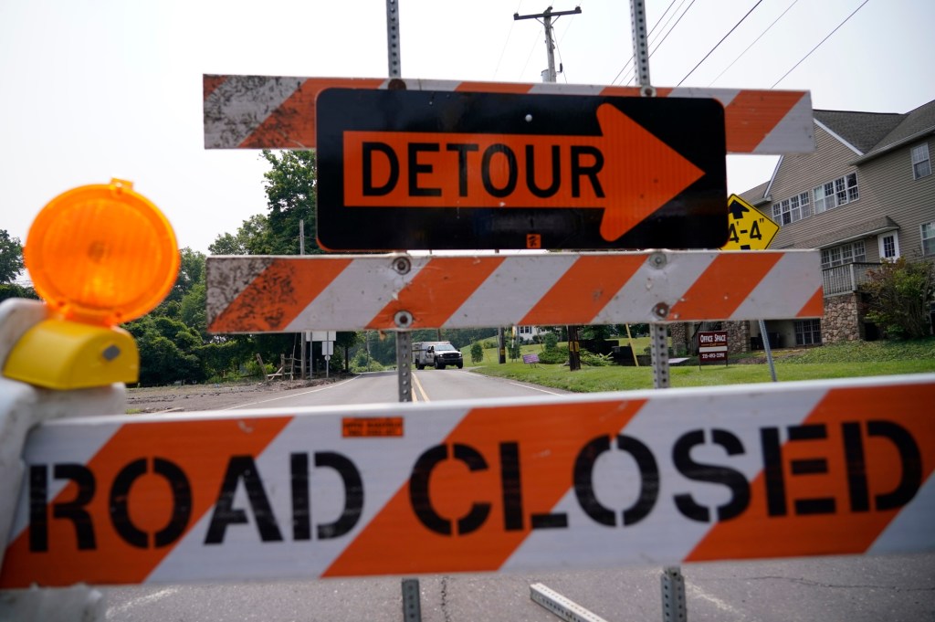 Water main break closes Route 61 in Muhlenberg Township