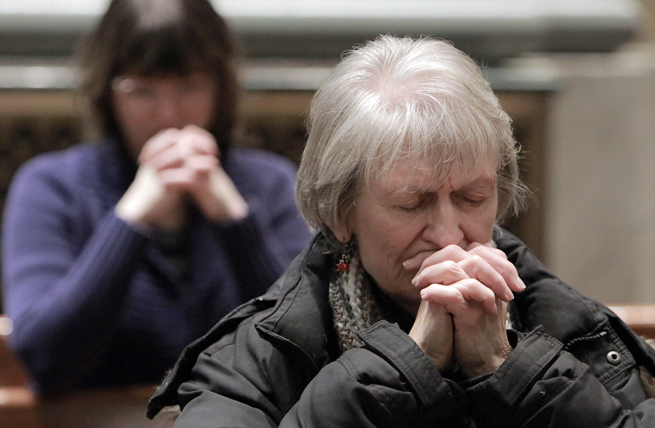 Faithful Gather for Day of Prayer for Peace at Cathedral Basilica