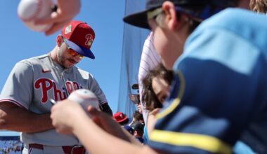 Otto Kemp will keep getting reps in left field this spring as the Phillies look to use him as a platoon bat in left field for Brandon Marsh.