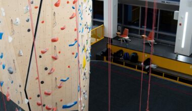 Recreation and Wellness Center climbing wall is the tallest in the Pittsburgh area