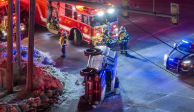 Driver freed from vehicle after crash at Bethlehem, Hilltown pikes Sunday night