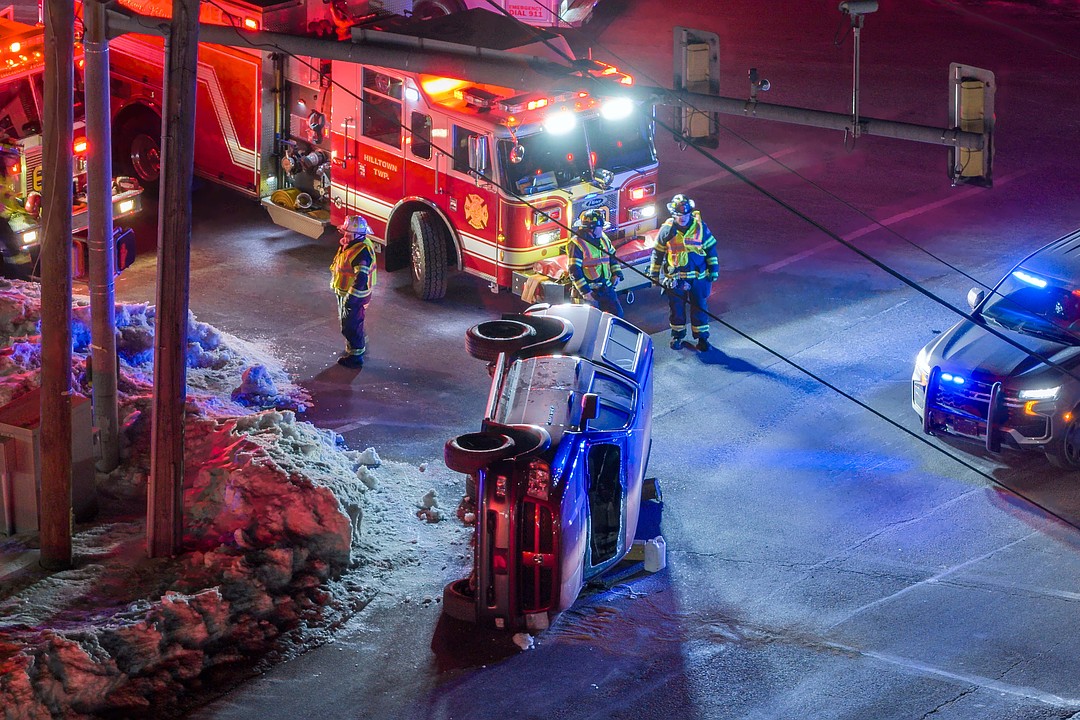 Driver freed from vehicle after crash at Bethlehem, Hilltown pikes Sunday night