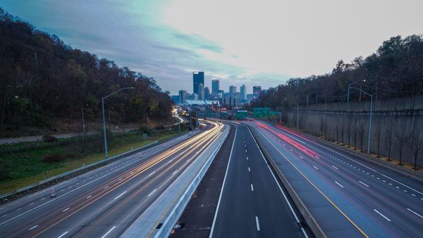 Pittsburgh from 279 Overpass