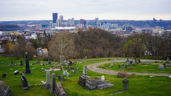 Pittsburgh from St. John's Lutheran Cemetery