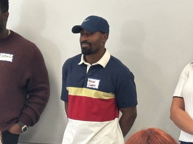 Nasir Cooper was one of the co-founders of the What's Your Passion? Local Ideas Festival as an Academy Park High School student and has now returned as a Vanguard employee. (KATHLEEN E. CAREY - DAILY TIMES)