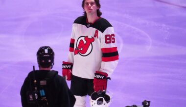 Olympic hero Jack Hughes keeps waiting for life to return to normal. It didn’t happen in Pittsburgh