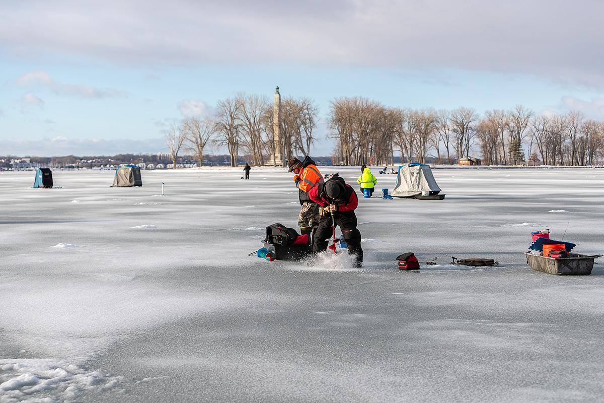 ice fishing