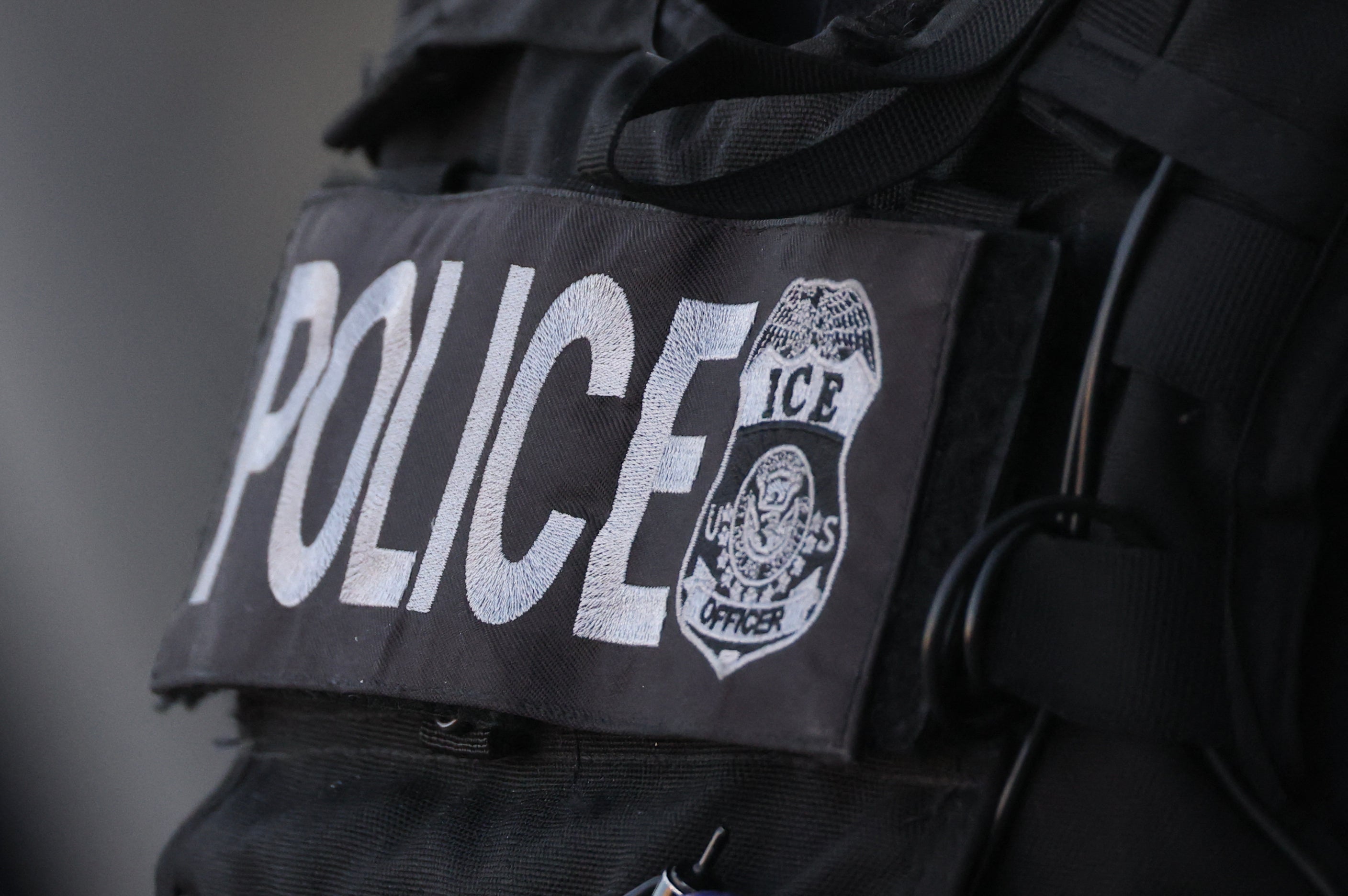 Around 35 students left class and took part in the protest against Immigration and Customs Enforcement on February 20