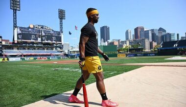 Andrew McCutchen walking on field