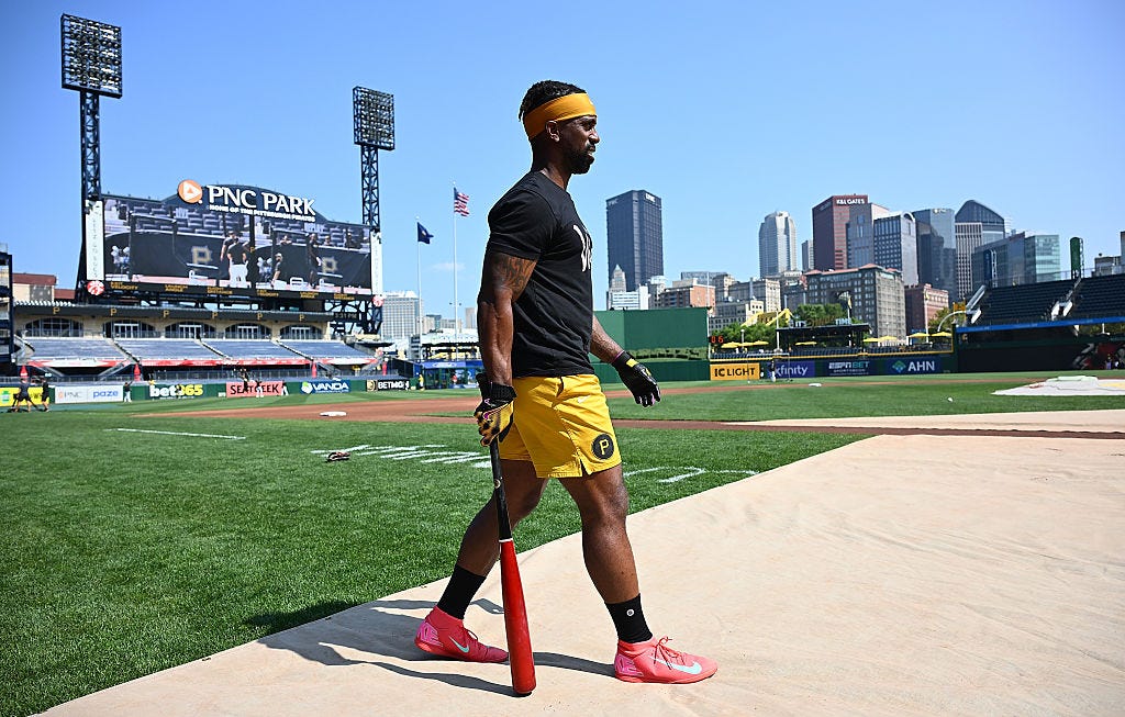 Andrew McCutchen walking on field