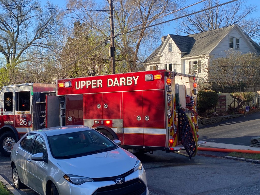 Crews subdue house fire in Drexel Hill