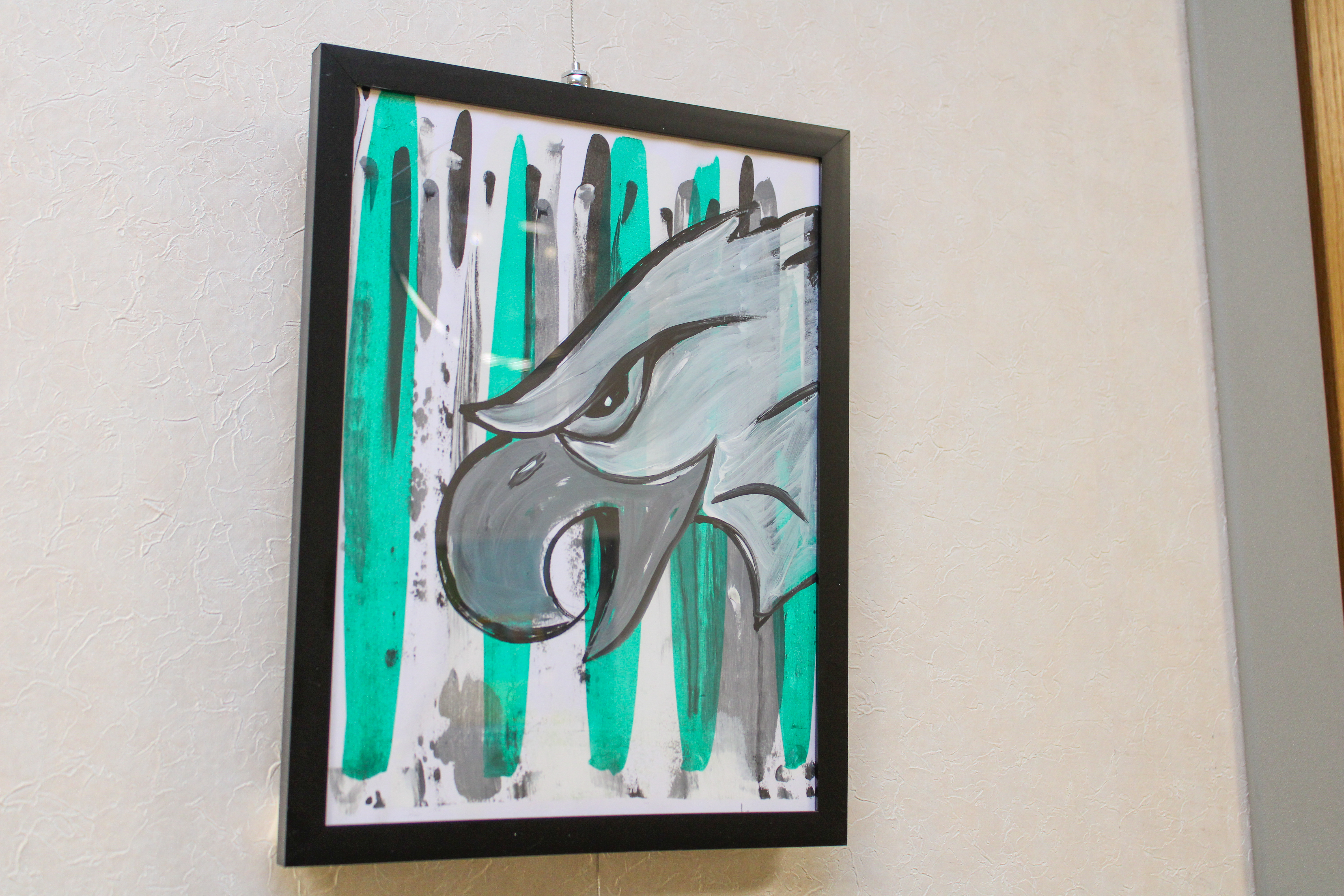 Art piece by Jean George, Inglis House Resident, entitled âFly...