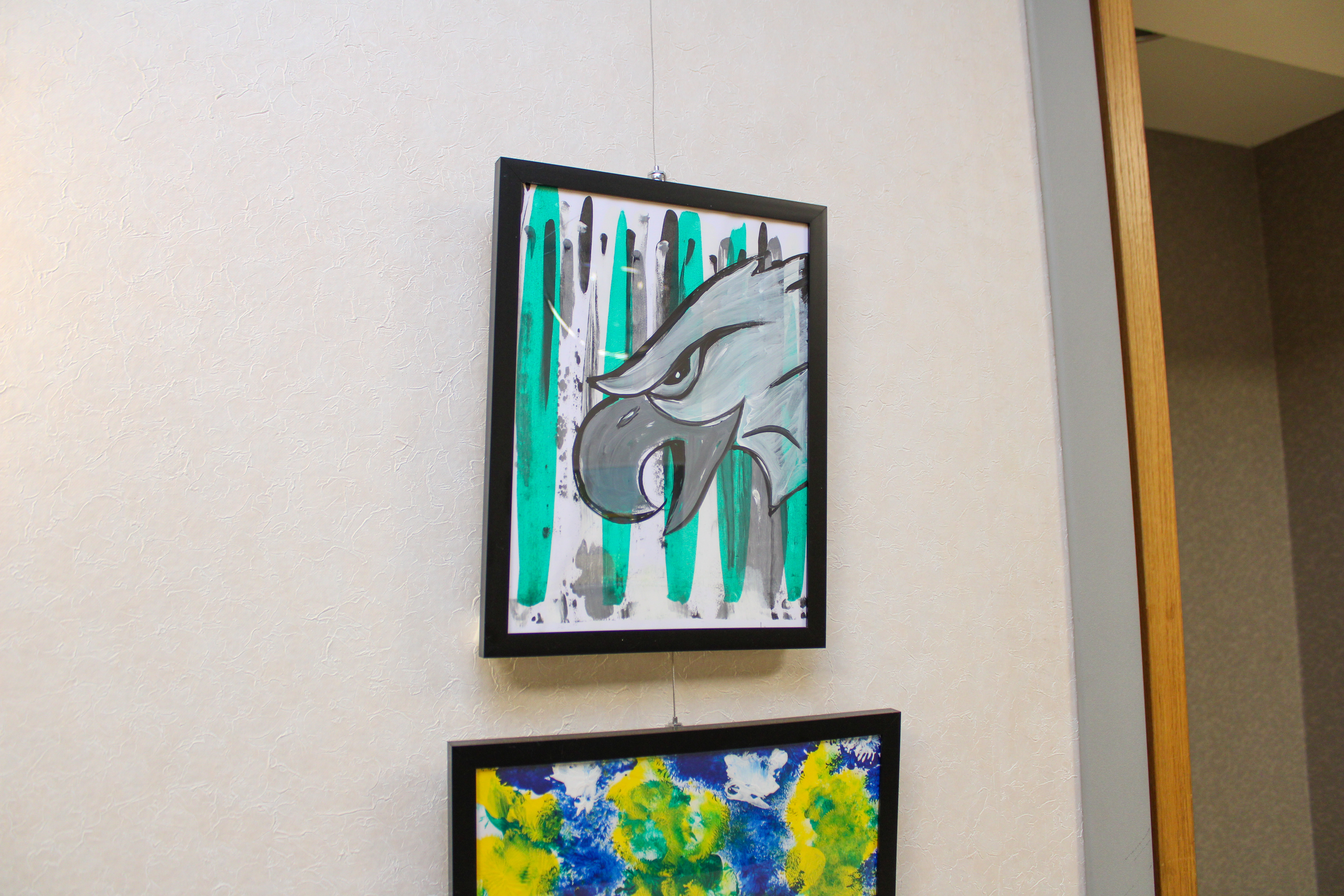 Art piece by Jean George, Inglis House Resident, entitled âFly...