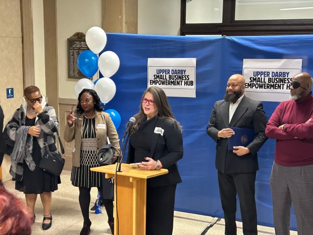 Holly Burrow, founder of EQALL Business Solutions, which is partnering with the township in the Small Business Hub, said her workers will go into the community to see what small business owners might need. (PETE BANNAN-DAILY TIMES)