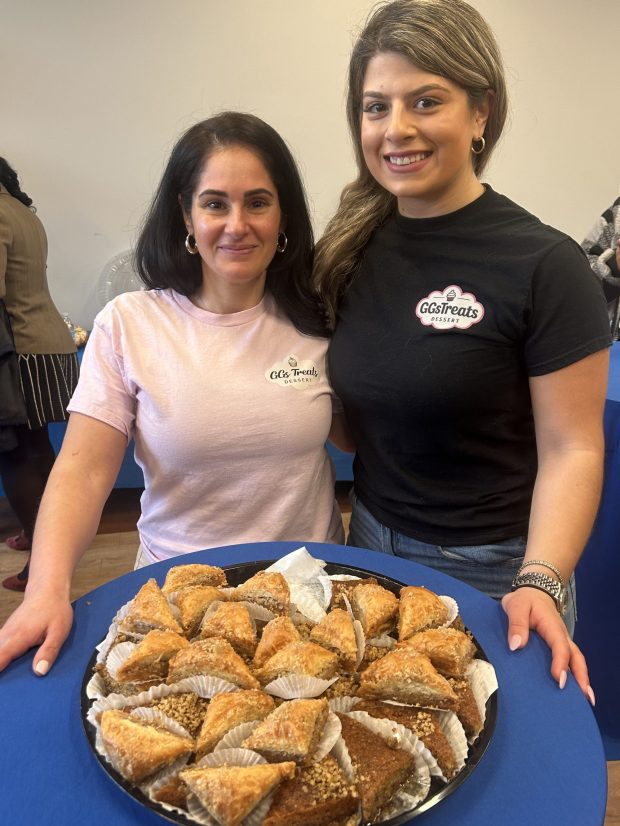 Nicole Linares and Georgia Galiatsatos are co-owners of GGs Treats Dessert at 6858 Marshall Road. (PETE BANNAN-DAILY TIMES)
