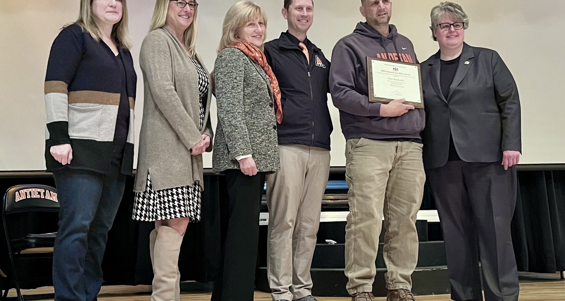 Antietam facilities manager honored with state RISE award for flood recovery leadership