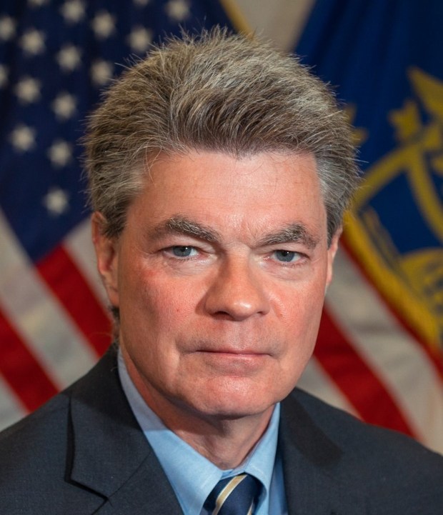 Delaware County District Attorney Jack Stollsteimer official portrait. 