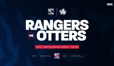 Game Preview: Kitchener Rangers at Erie Otters – February 21st, 2026