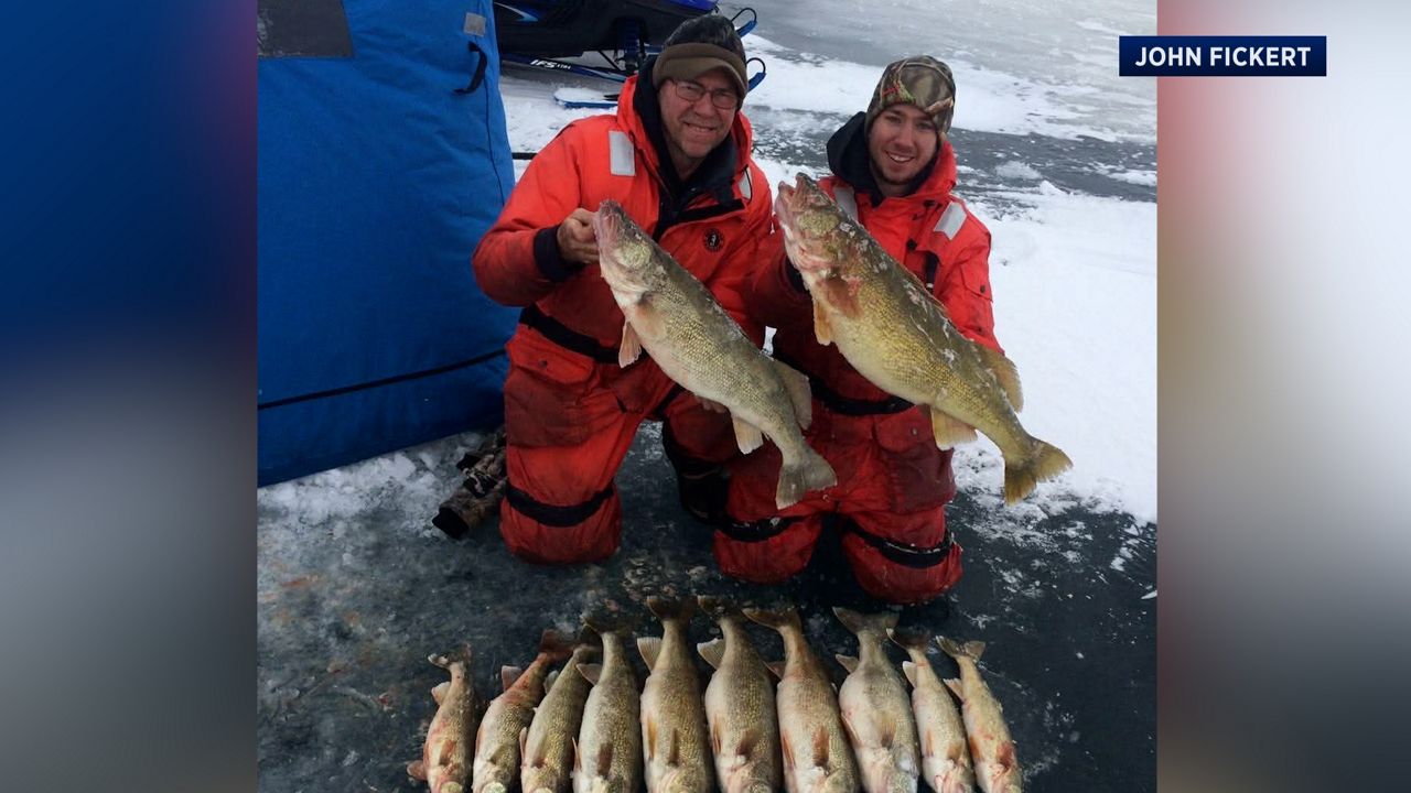 John Fickert and his father.