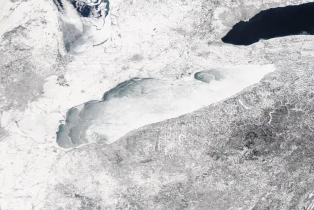 Lake Erie could hit rare 100% ice coverage as freeze-over window narrows