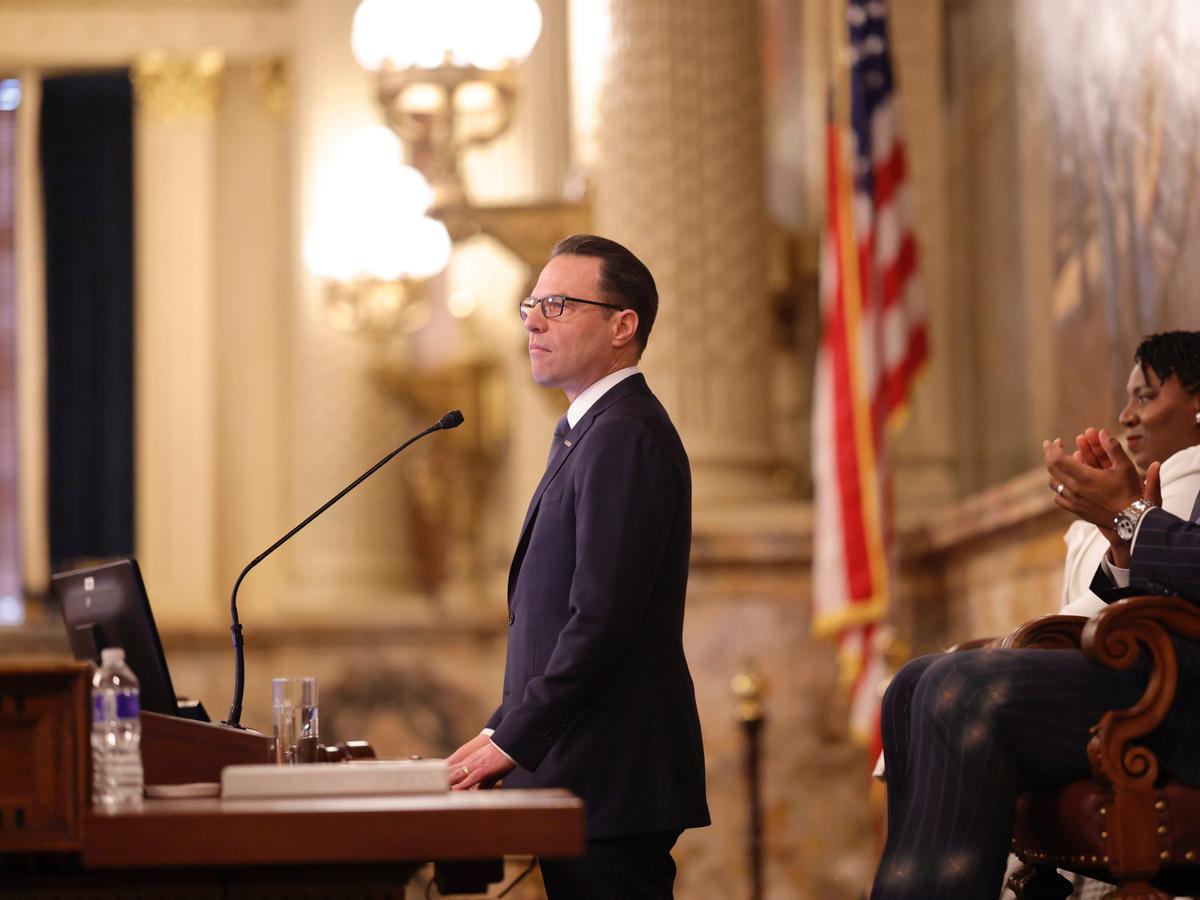 Shapiro pitches more money for poor schools, legal weed • Spotlight PA