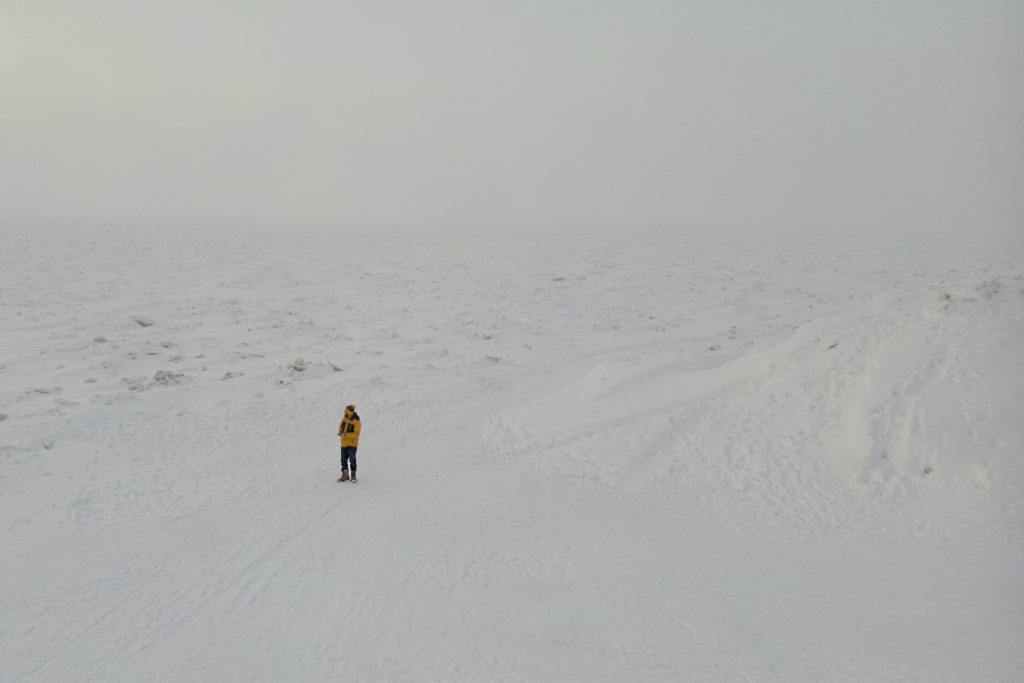A frozen Lake Erie, in photos