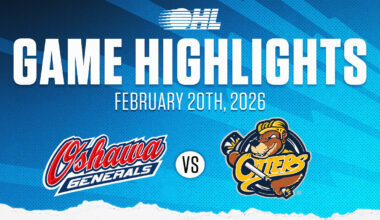 OHL Highlights: Oshawa Generals @ Erie Otters Feb. 20, 2026