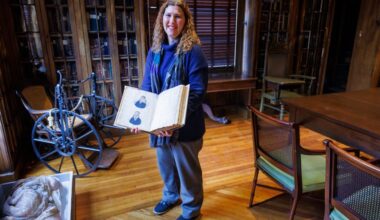 Pennsylvania Hospital, the nation's first chartered hospital, will mark its 275th anniversary by turning one of its buildings into a museum for visitors starting in May. Stacey Peeples (pictured) is the lead archivist at Pennsylvania Hospital.